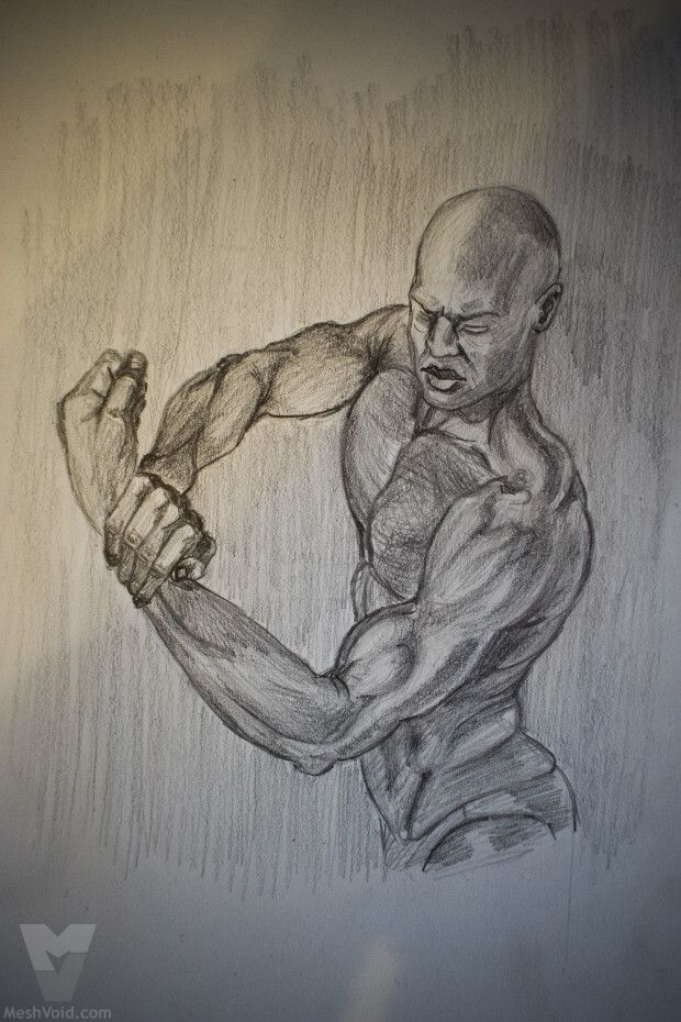 Anatomy sketch from sketchbook - part 3