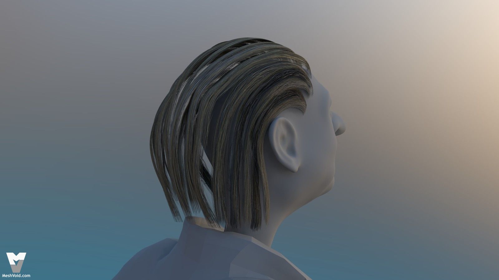Mad Maude animation project - Granny character haircards preview part 1