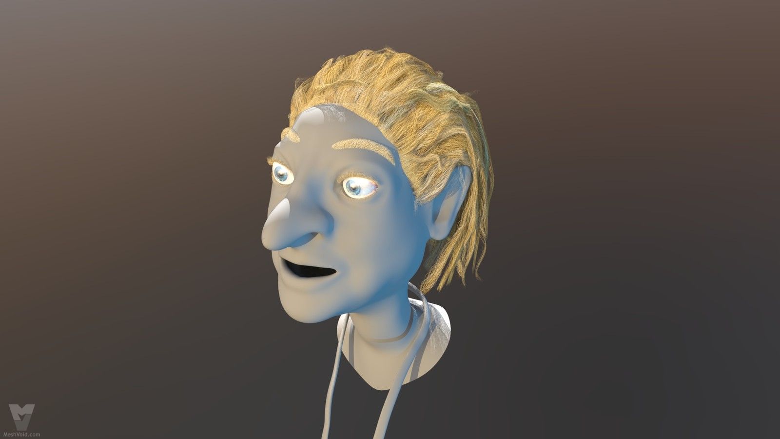 Mad Maude animation project - Granny character haircards preview part 2