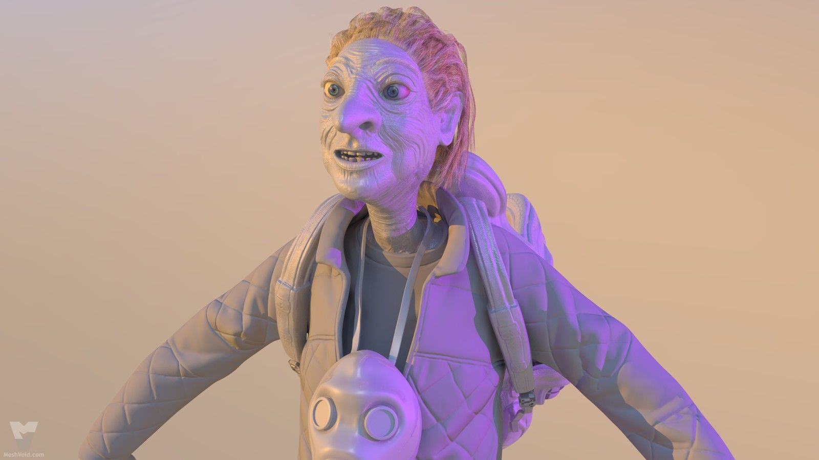 Mad Maude animation project - Granny character lookdev part 1