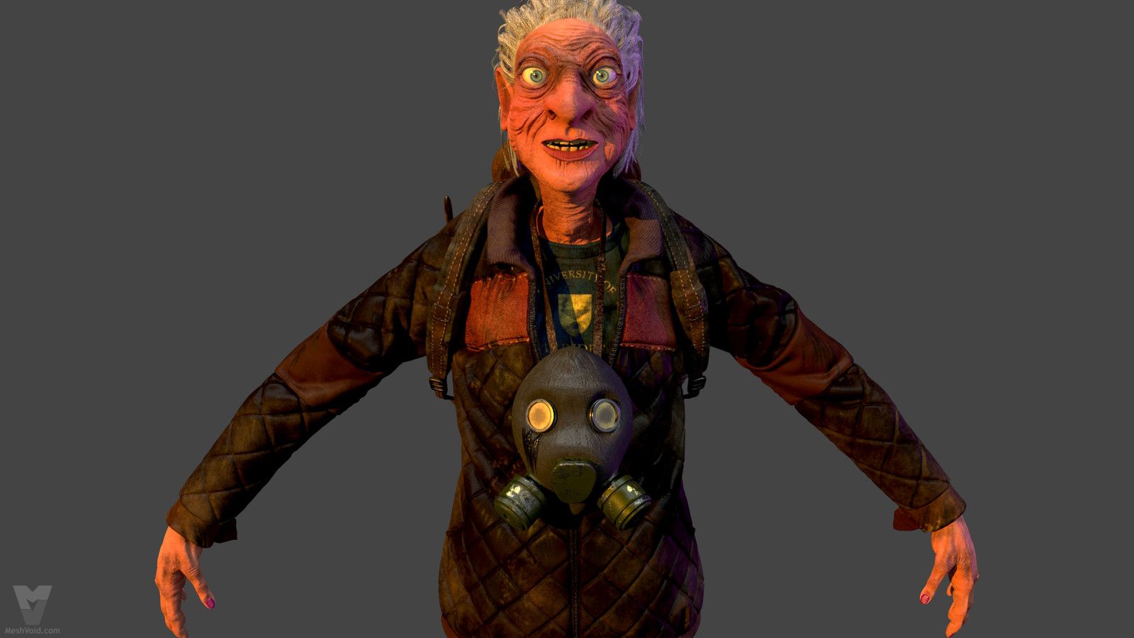 Mad Maude animation project - Granny character lookdev part 5