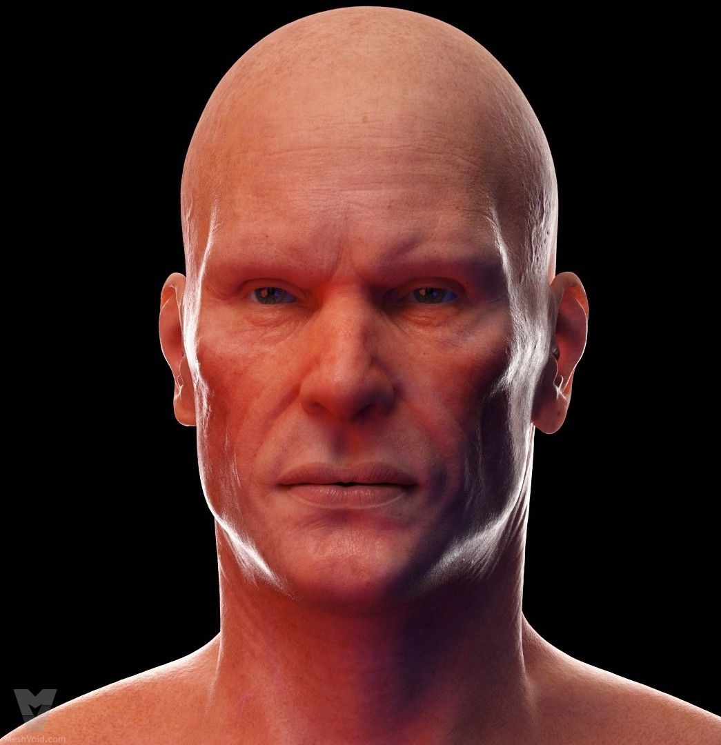 Human basemesh look development shot