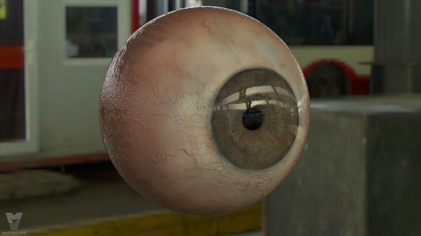 Human photorealistic eyes look development shot
