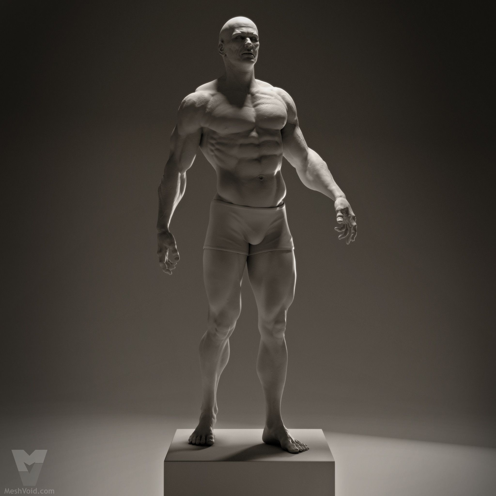 Human basemesh prerender part 3