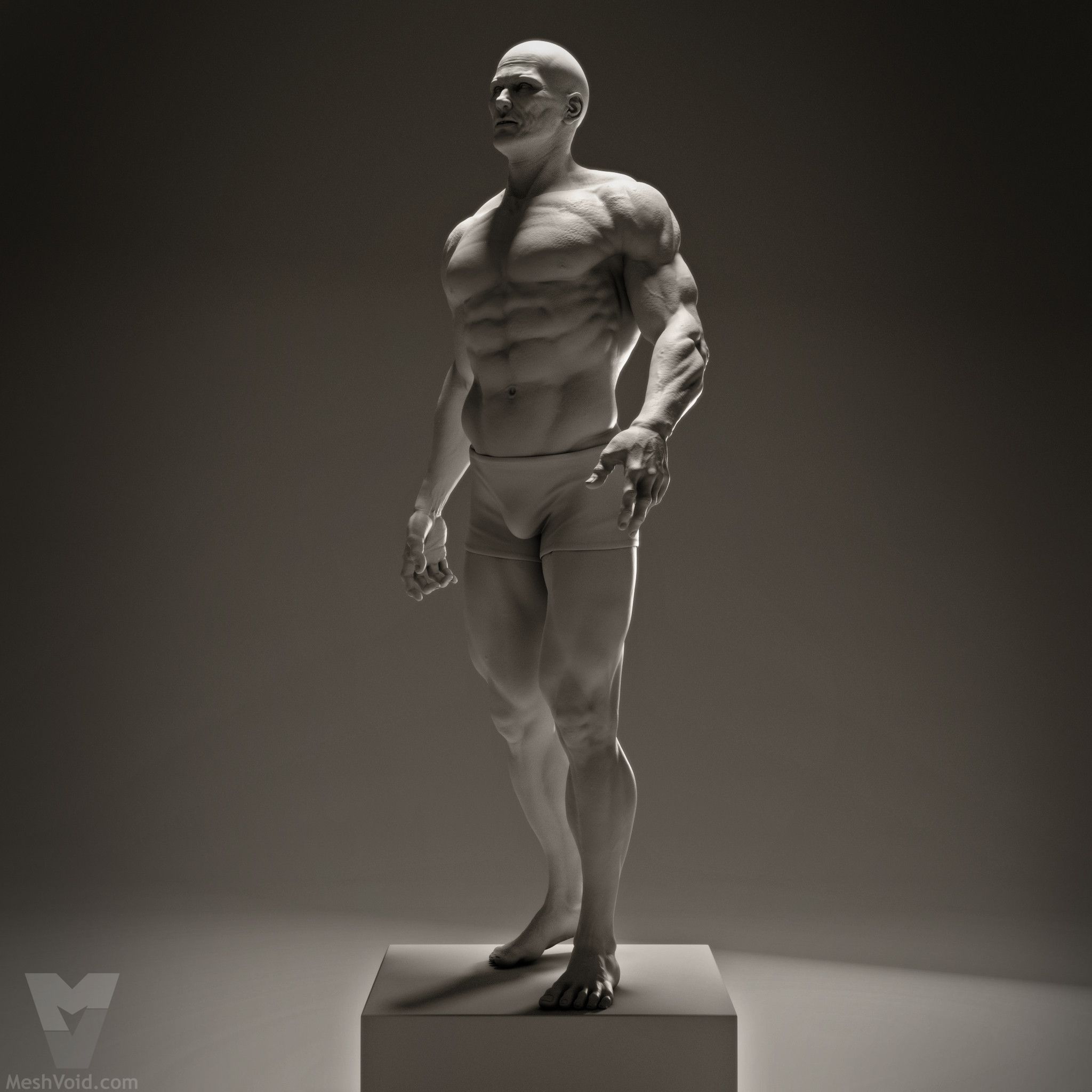Human basemesh prerender part 7