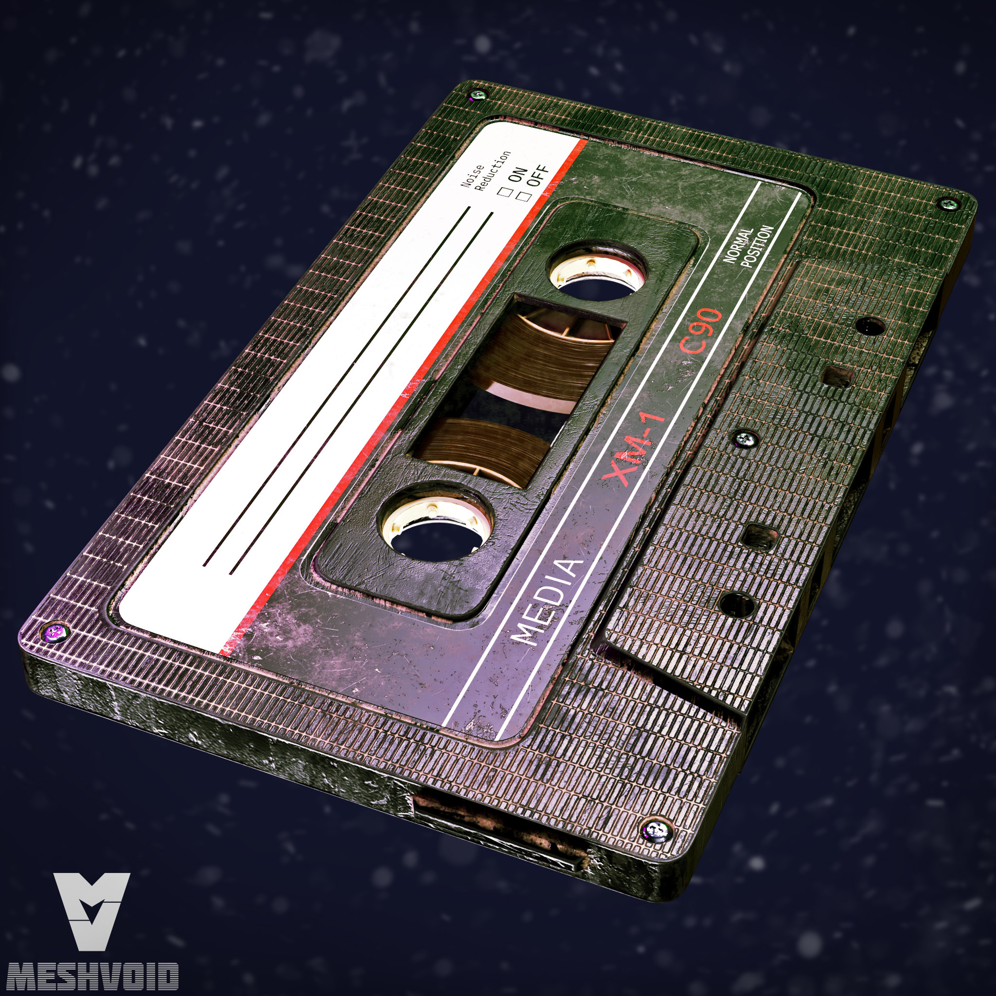 Audiotape asset for game engines and animation purposes