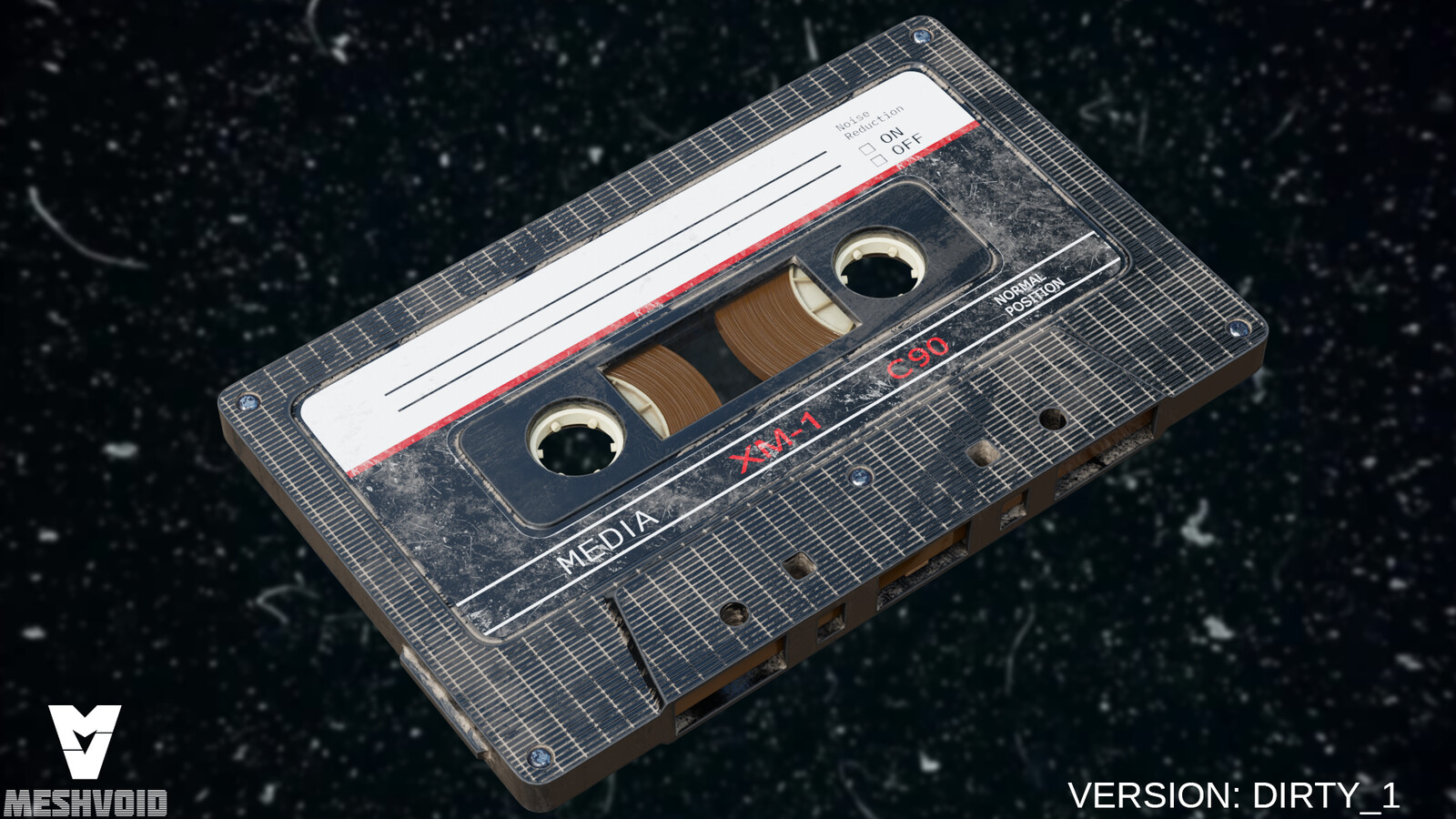 Audiotape 3D model render - Dirty Version 1