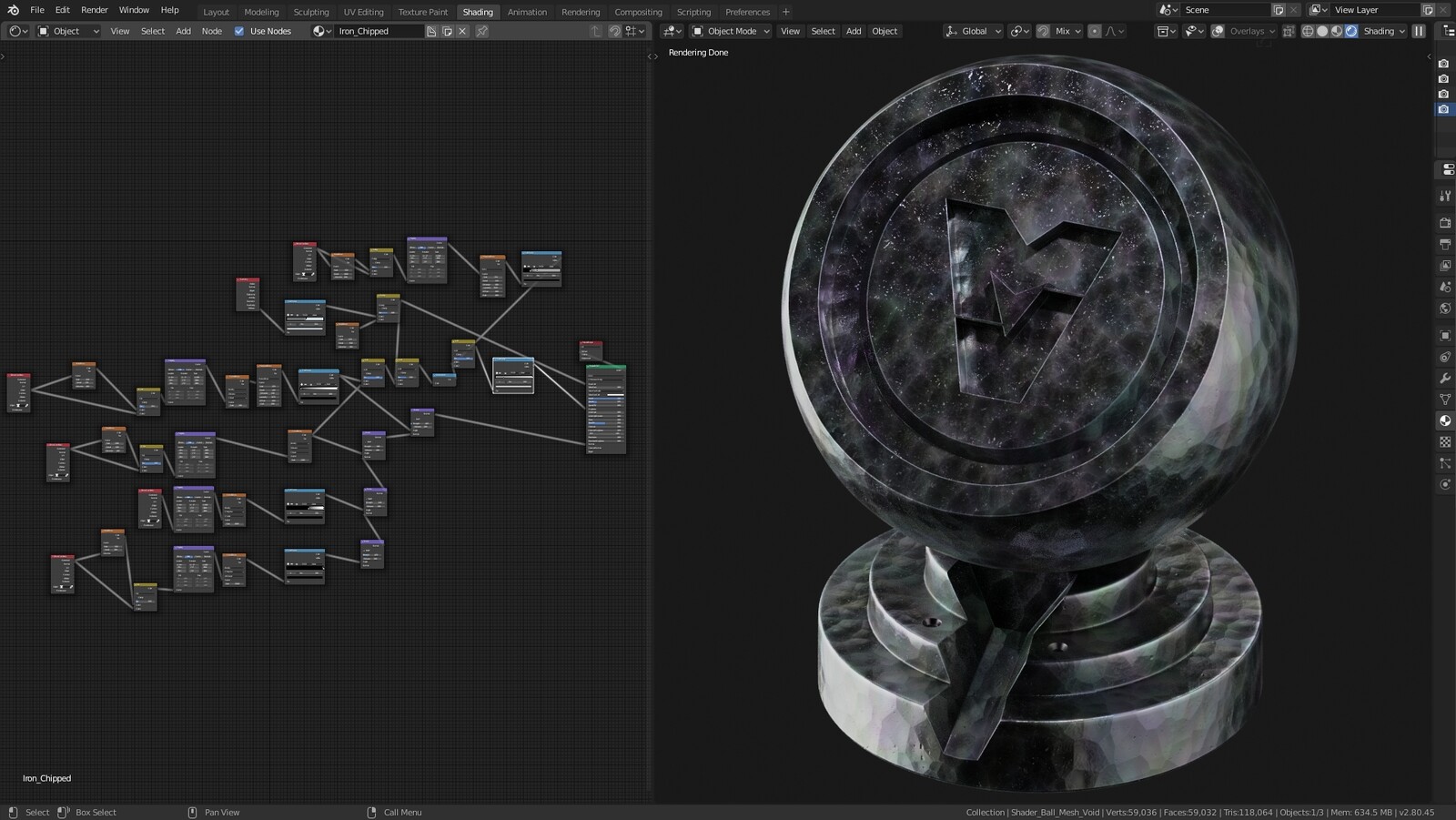 Процедурные материалы для Blender - превью, часть 6